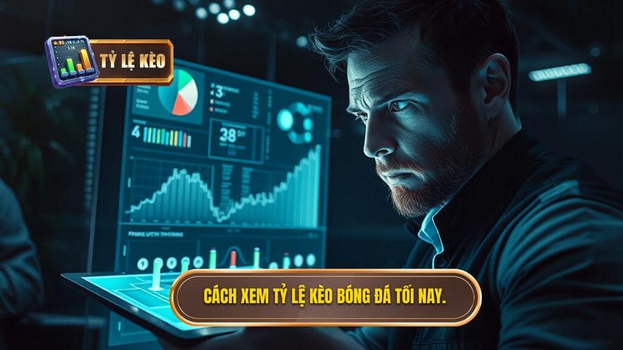 1. Cách xem tỷ lệ kèo bóng đá tối nay.